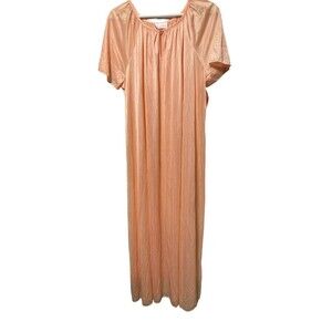 Vintage Sears Peach Colored Nightgown Size  XS-L With Tags